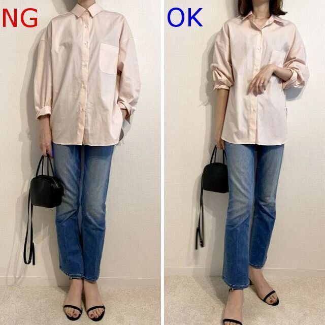 ピンクシャツNG＆OKコーデ