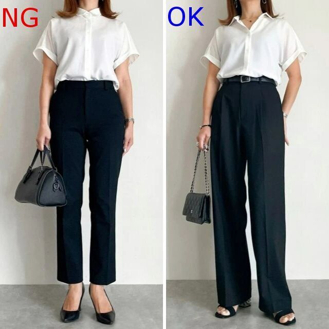 ドレープシャツNG＆OKコーデ