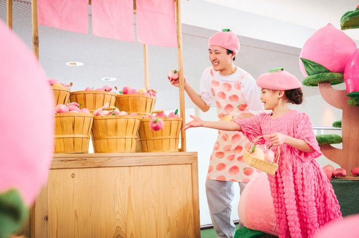 もも収穫ゲーム