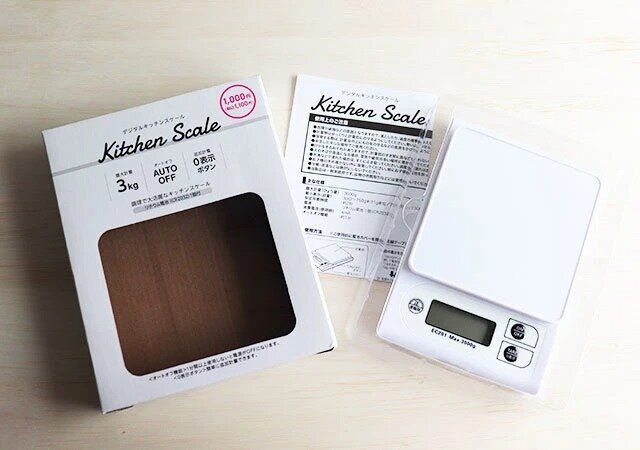 ダイソーのデジタルキッチンスケール1