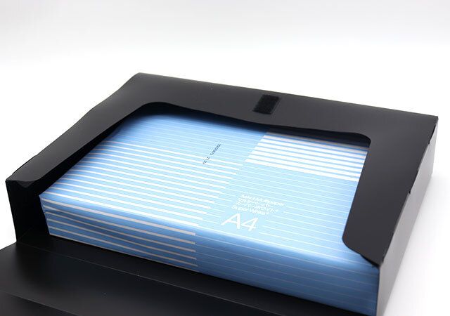 ダイソーのA4ファイルケースはA4用紙500枚以上収納可能