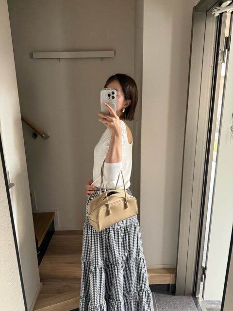 大人の甘めカジュアルコーデ