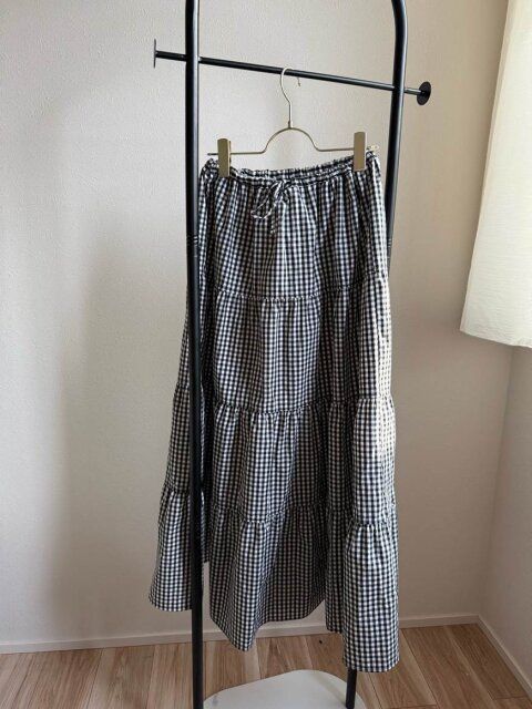 GU ティアードマキシスカート 4段切り替えのティアード