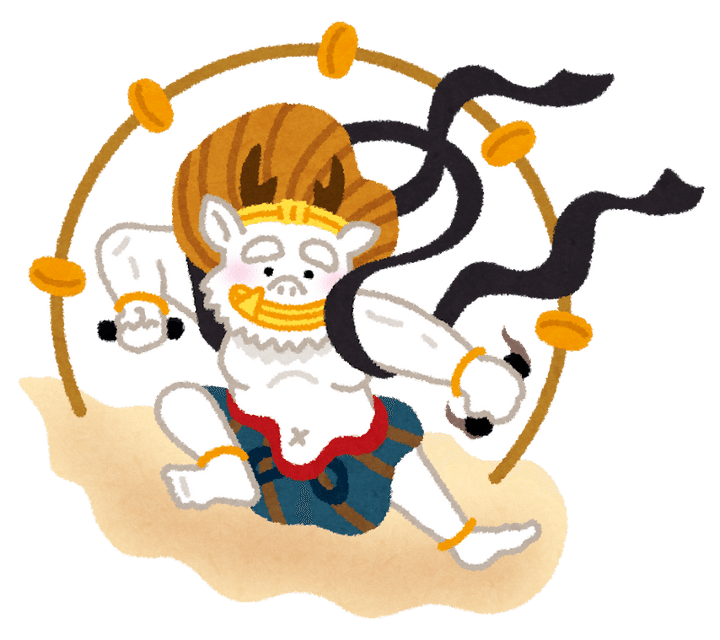 雷神のイラスト | かわいいフリー素材集 いらすとや