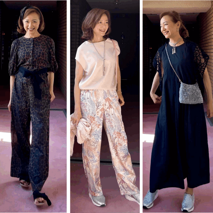 鈴木恵さんの3コーデ