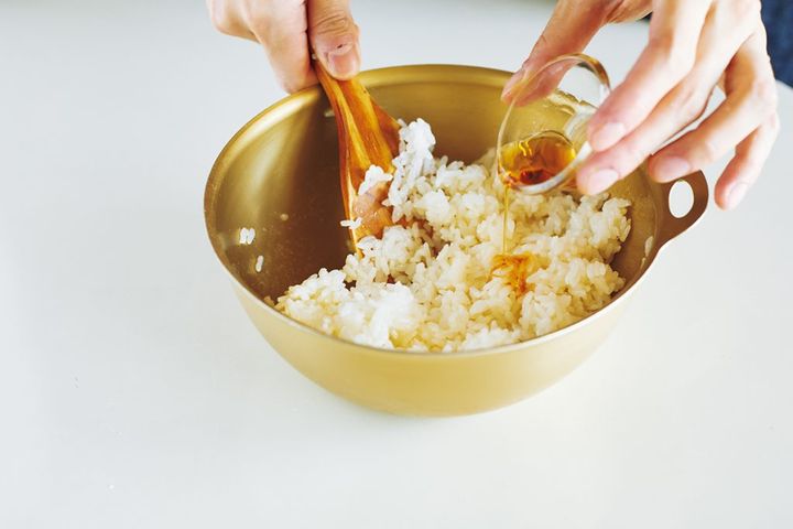 白身卵とアミエビのチャーハン（レシピ・長谷川あかりさん）