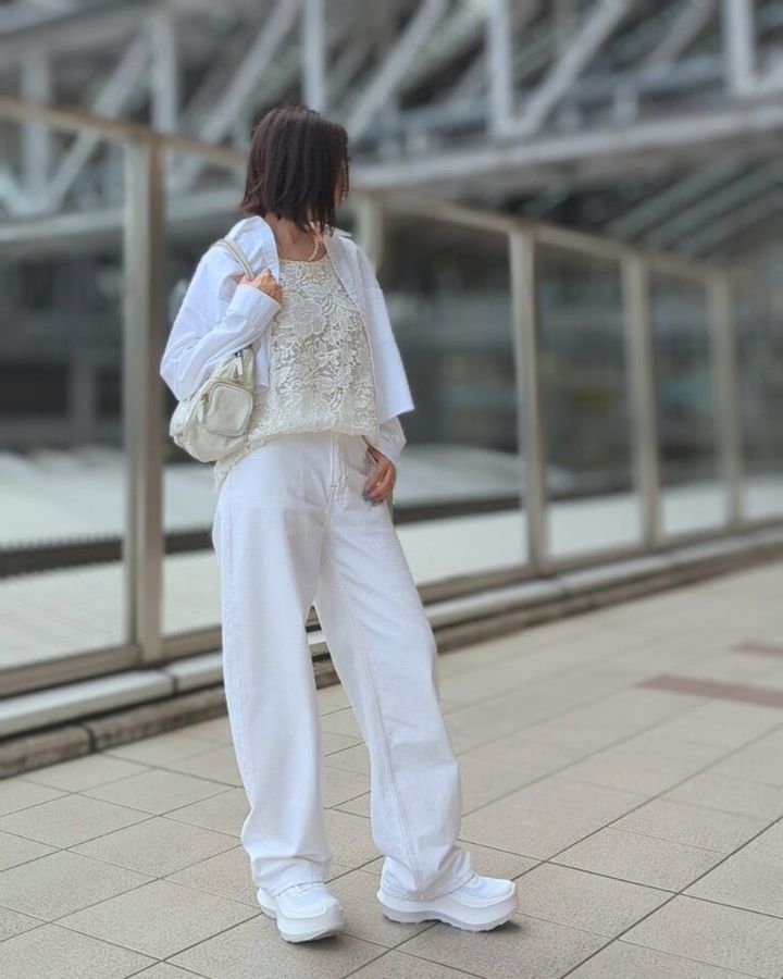 夏と言えば白デニム（H＆M）