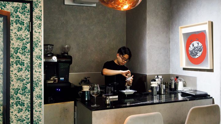 東京〈デフィニティブ パナマ コーヒー スタジオ〉店内