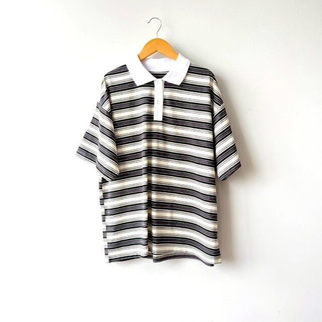 しまむらのボーダーポロシャツ