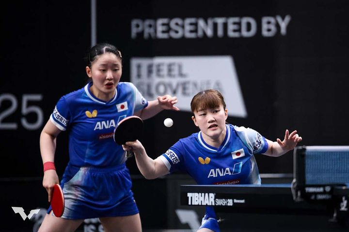 張本美和、大藤沙月（C）WTT