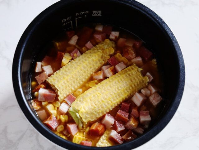 通常モードで炊飯する。
