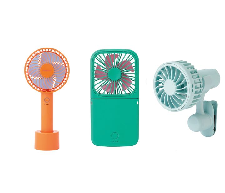 【Francfranc】FRAISシリーズ 左から フレ ハンディファン／フレ スマートハンディファン／フレ ミニファン