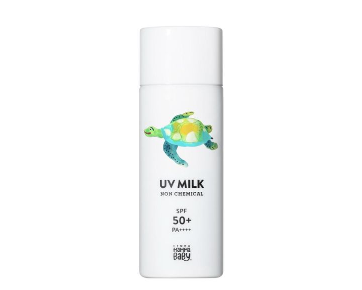 画像: ノンケミカルU Vミルク SPF50+/ PA++++ 各50mL ¥2,420（ママベビー） ◾️SPF50+ ◾️紫外線吸収剤フリー ◾️石けんオフ