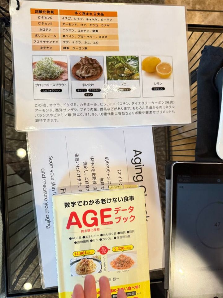 食べ物のアドバイスもあります