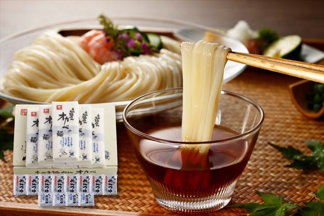 半田手延めん「オカベの麺」つゆセット化粧箱18人前