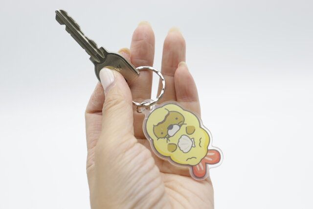 アクリルキーホルダー（エビフライ） 鍵