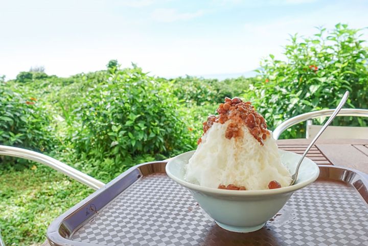 ▲縁起をかついで、小豆のかき氷もいいですね。