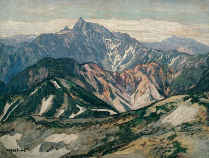 吉田博《槍ヶ岳》