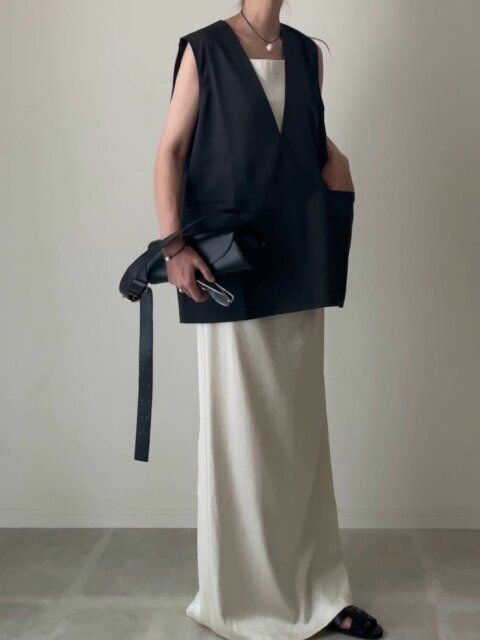 白スカートコーデ1