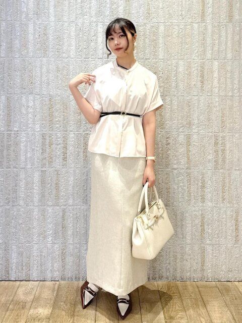 白スカートコーデ2