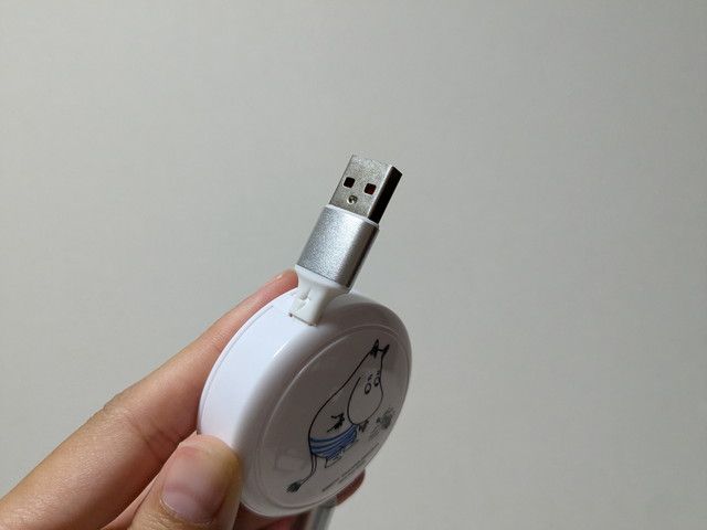 ムーミンUSBケーブル
