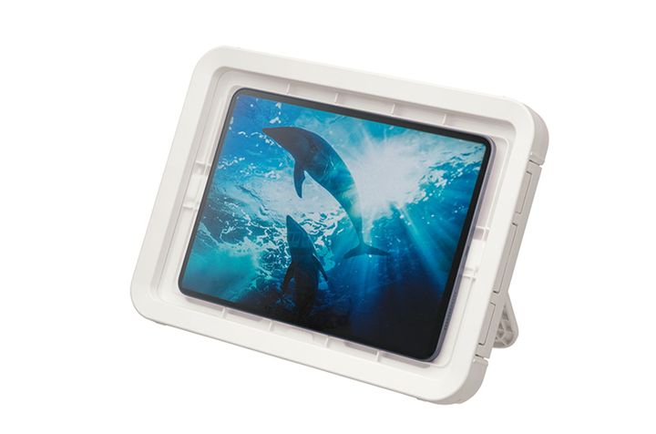 浴室の壁にピタッと貼り付けられて省スペース。