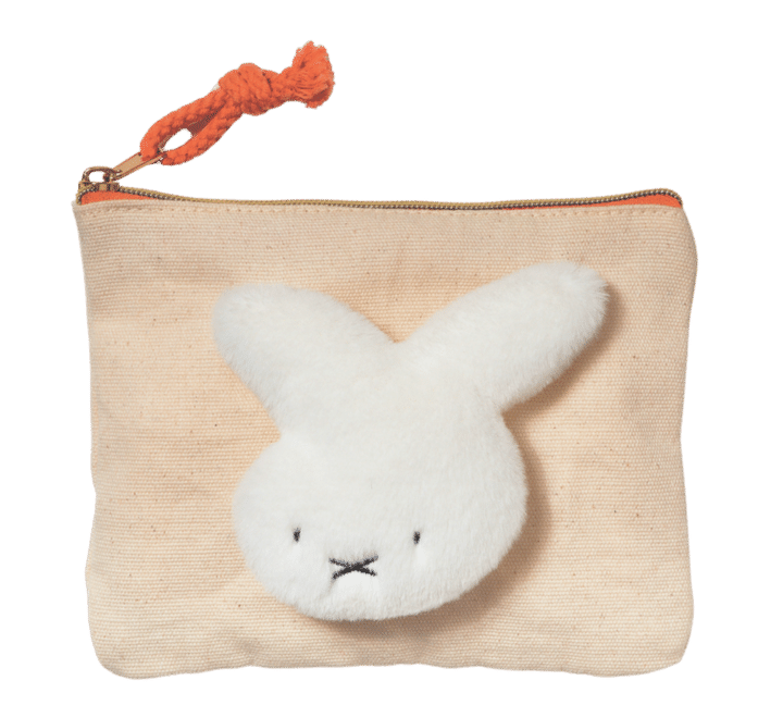 FAB JAPAN ミニポーチ立体的でふわふわのお顔が可愛すぎるポーチ。同じシリーズで巾着、バッグもあり。マスコットミニフラットポーチ2200円（エフエービージャパン)