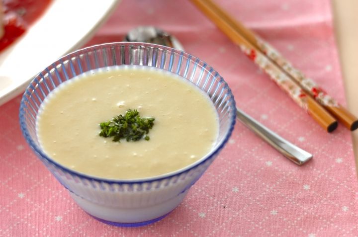 豆乳仕立ての簡単ビシソワーズ