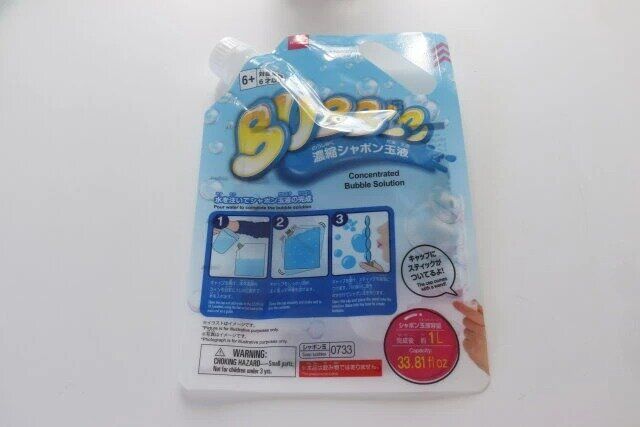 ダイソー 濃縮シャボン玉液（約1L分） パッケージ
