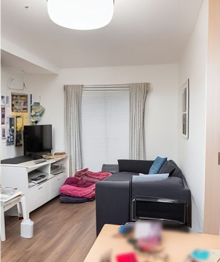 Aさんが寝起きしていたリビング