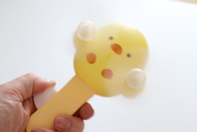 ハンディ扇風機（ツインファン、ひよこ・ねこ） 使用例