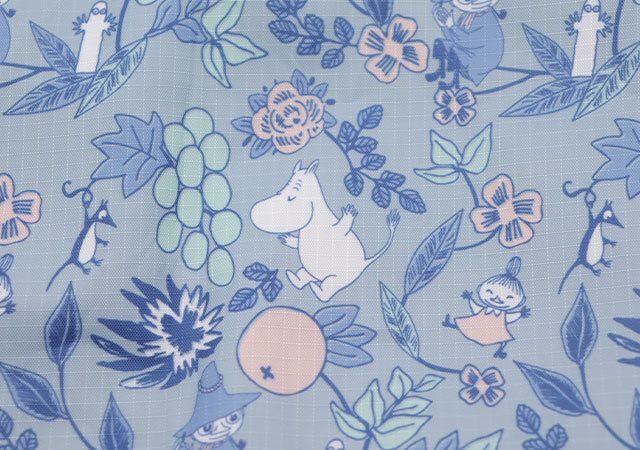 ムーミン大容量保冷エコバッグ総柄デザイン