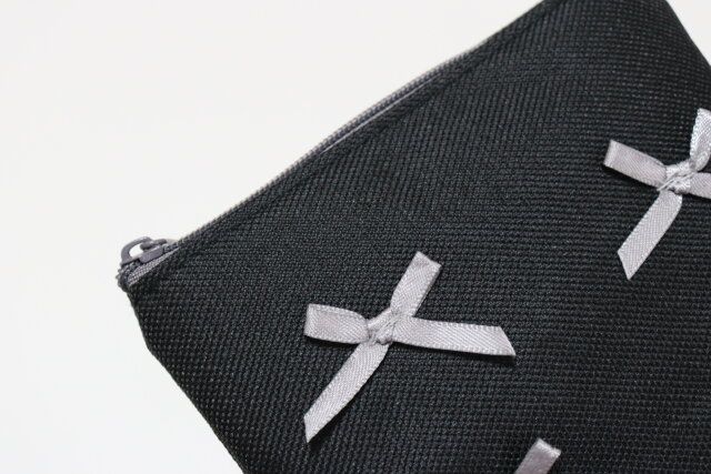 舟形ポーチリボン付