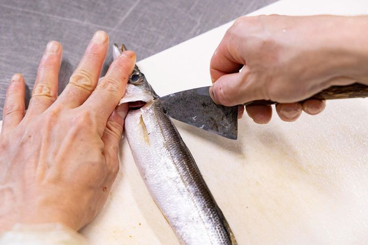 切り目を入れる