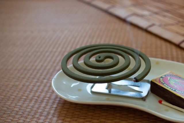 マッチと蚊取り線香 煙が立つ 夏の風流