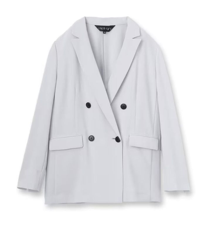 画像: 着る日傘 ダブルジャケット（ライトグレー）￥19,910 出典:INDIVI