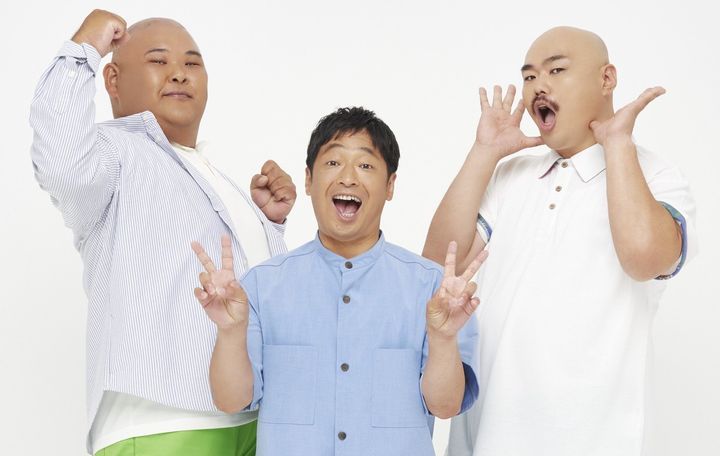 （左から）「安田大サーカス」のHIROさん、団長、クロちゃん