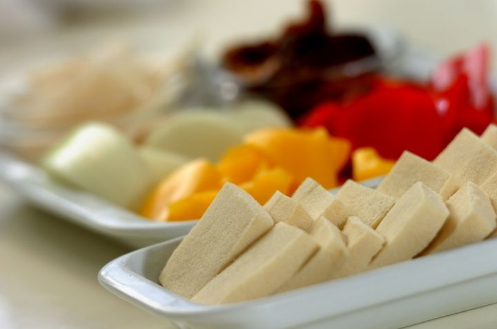 高野豆腐の酢豚風の下準備1