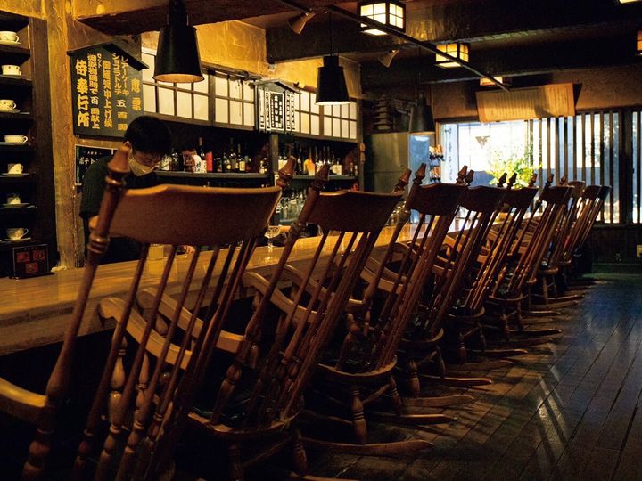 亀戸〈珈琲道場 侍〉店内