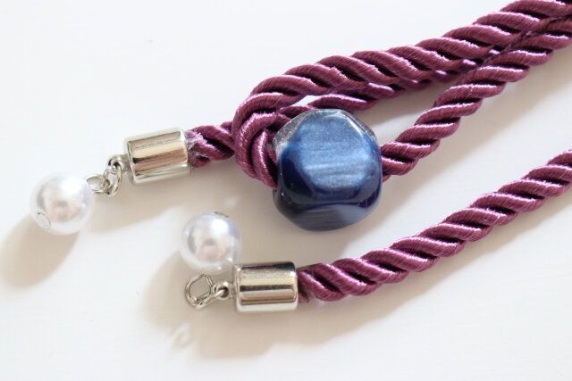 ダイソー 帯紐（和玉、緑、赤、紫） デザイン