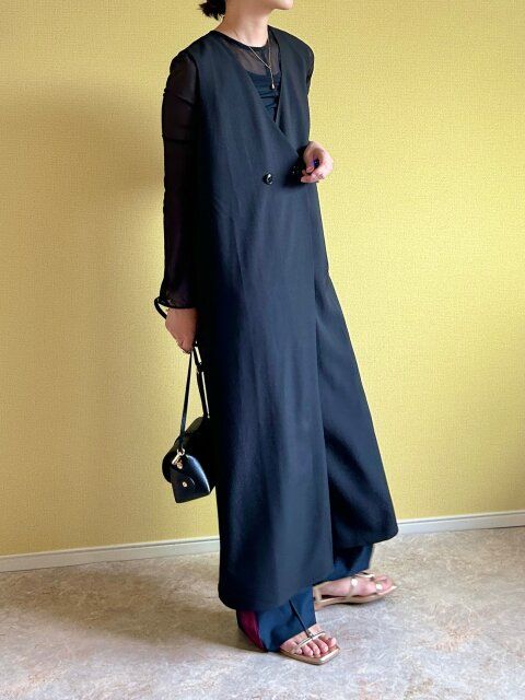 style③異素材ミックスで魅せる、レイヤードスタイル