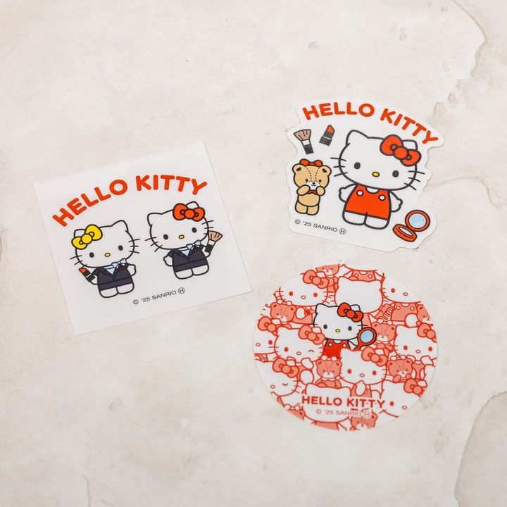 ハローキティコラボステッカー(3種)