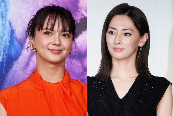 多部未華子さん（左、2024年8月1日）と北川景子さん（2021年06月28日）／いずれも時事通信フォト