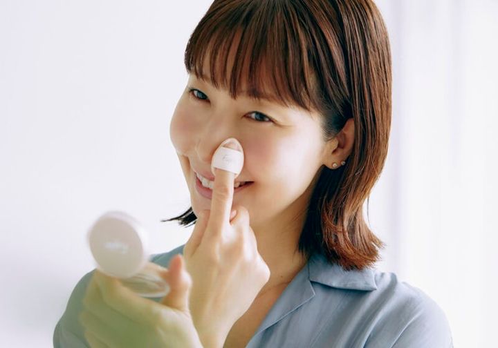 2. クリームファンデで崩れた部分をリタッチ