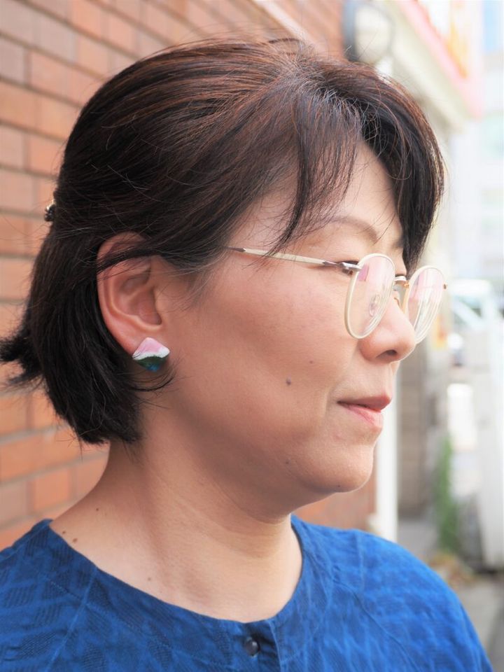 七宝焼きのピアス