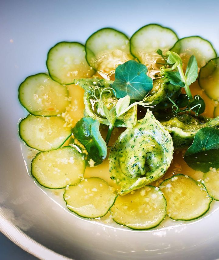 自由が丘『luogo』の「天然鮎のトルテッリーニ」