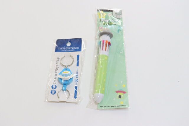 リールキーホルダーUFO 10色ボールペンエイリアン