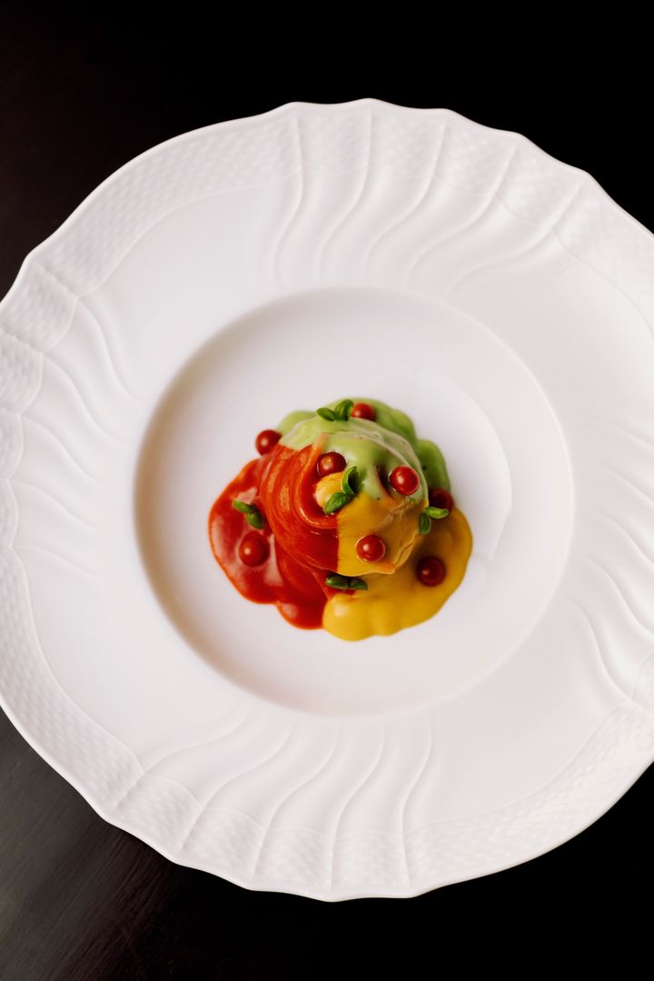 3種のトマトスパゲッティ（アラカルトメニューで提供）