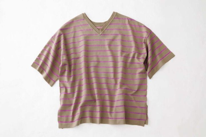 2ウェイ ウインド タフ ボーダーニット¥18,700／レリル（マイク・グレー）