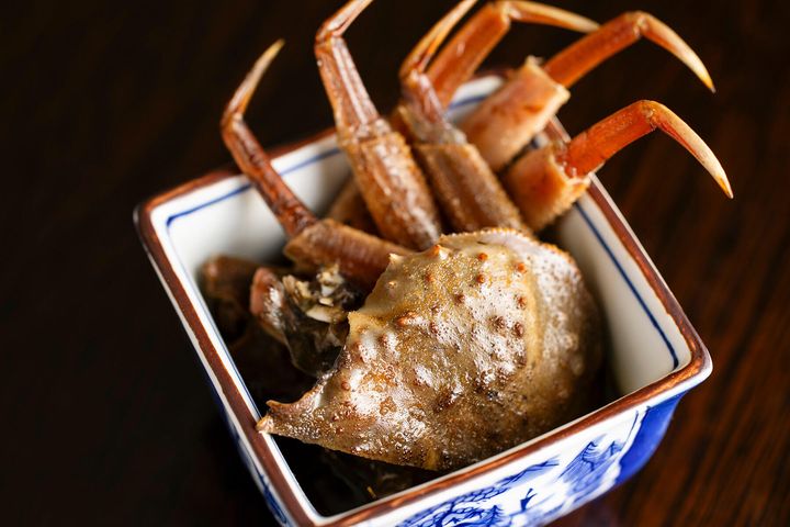 11品目「ズワイガニの紹興酒漬け」